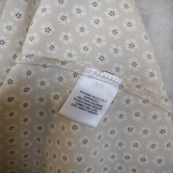 Covington Womens Ruffled Puff Sleeve Button Blouse Size Large - Picture 9 of 9